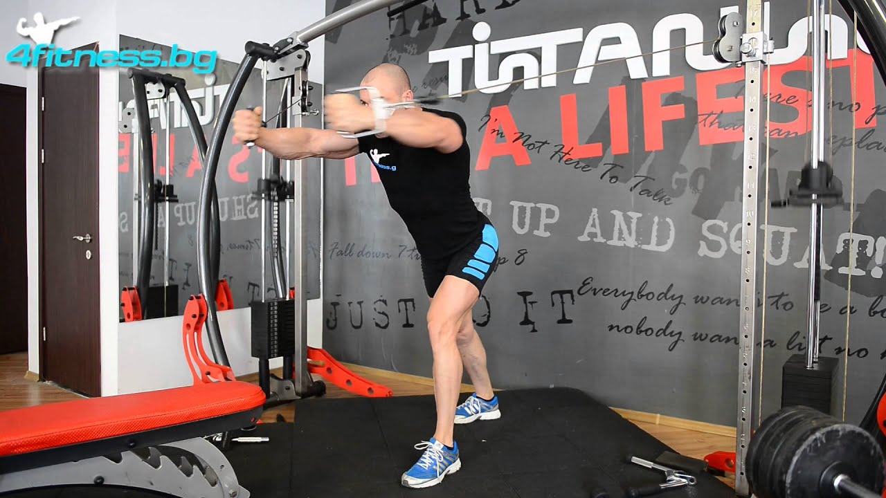 Кросоувър за горна част (Cable Crossovers (upper chest)) YouTube