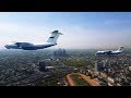 V-Day parade 360: IL-76 flying over Moscow during May 9 parade rehearsal