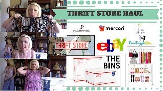 BIG THRIFT HAUL - Plus Size Clothing - What did I buy to sell on eBay, Poshmark & Mercari screenshot 1