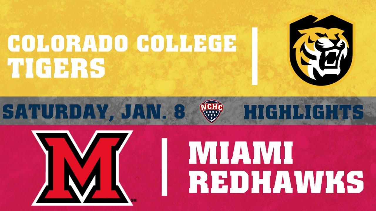 Colorado College at Miami Highlights 1/8/22 | NCHC Highlights