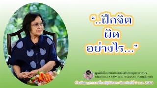 ฝึกจิต ผิดอย่างไร (อ.สุจินต์)