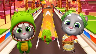 Dino Tom Vs Roman Tom - Talking Tom Gold Run Vs Talking Tom Time Rush