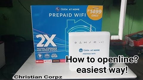 Globe at Home Prepaid Wifi openline, easiest way! (ZLT P25) | CCTV