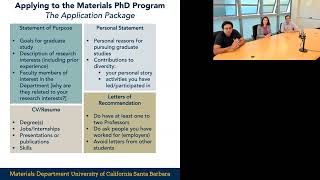 UCSB Materials Department Admissions
