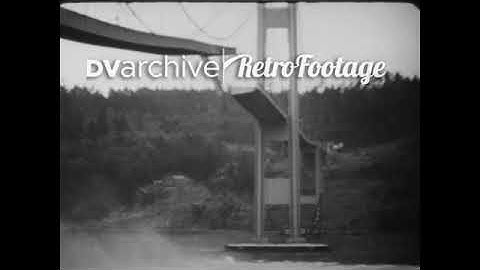 1940 - The Tacoma Narrows Bridge collapses over the Puget Sound