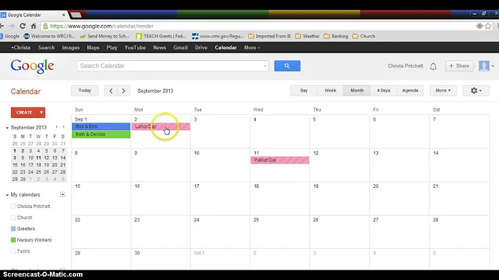 google calendar bryan pritchett