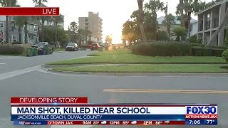 Man shot, killed near school in Jacksonville Beach