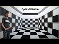 OPTICAL ILLUSION 3D WALL PAINTING | MURAL DINDING 3D | 3D WALL DECORATION EFFECT