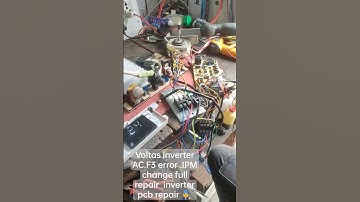 voltas inviter ac f3 error ipm change inverter pcb .non inverter pcb repair.
