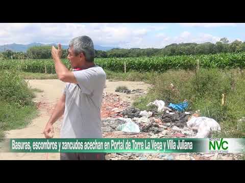 Basuras, escombros y zancudos acechan en Portal de Torre La Vega y Villa Juliana