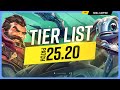 *NEW* TIER LIST for PATCH 25.20 - THE WORLDS PATCH! - League of Legends