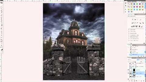 Photo Manipulation in Photoshop -- Haunted House