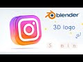 Blender Tutorial Instagram 3D logo in 5 minute
