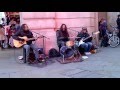 London street band Funfiction play I Can See Clearly Now (Johnny Nash)