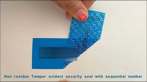 Non residue - Void Security Sticker - Jin Link Technology Limited