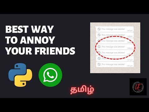 Best way to annoy your friends | WhatsApp | Python | Prank | Tamil | Learn with Esprit