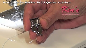 Brother SA125 Quarter Inch Foot