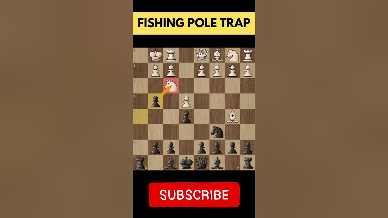 Fishing Pole Chess Trap Checkmate your opponent in only 9 moves 