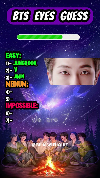 Guess the BTS Member by Their Eyes! 👀💜 Only True ARMYs Will Get 100%! #BTS #GuessTheMember #ARMY