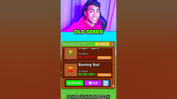 GROW A GARDEN New Seeds VS Old Seeds 😭