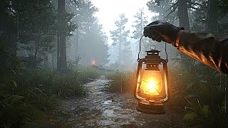 Trapped by the Storm: Taking Shelter in an abandoned Saloon | ASMR Rain Sounds RDR2