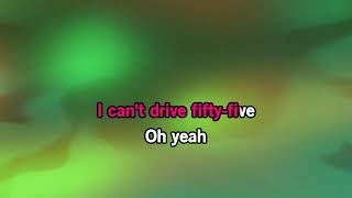 Sammy Hagar - I can't drive 55 Karaoke