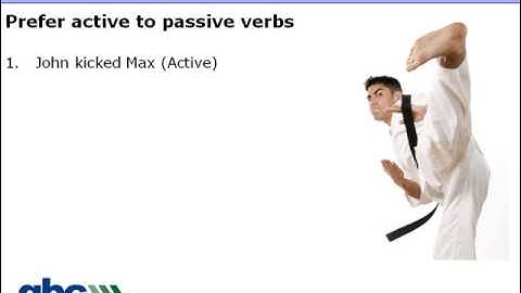 Active and Passive Verbs