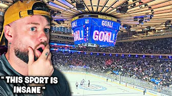 My First Ever NHL Game at Madison Square Garden gave me GOOSEBUMPS 