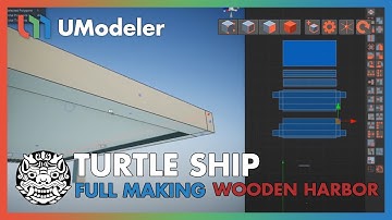 3D Modeling in Unity - Full Making Video of modeling and unwrapping wooden harbor in the TurtleShip