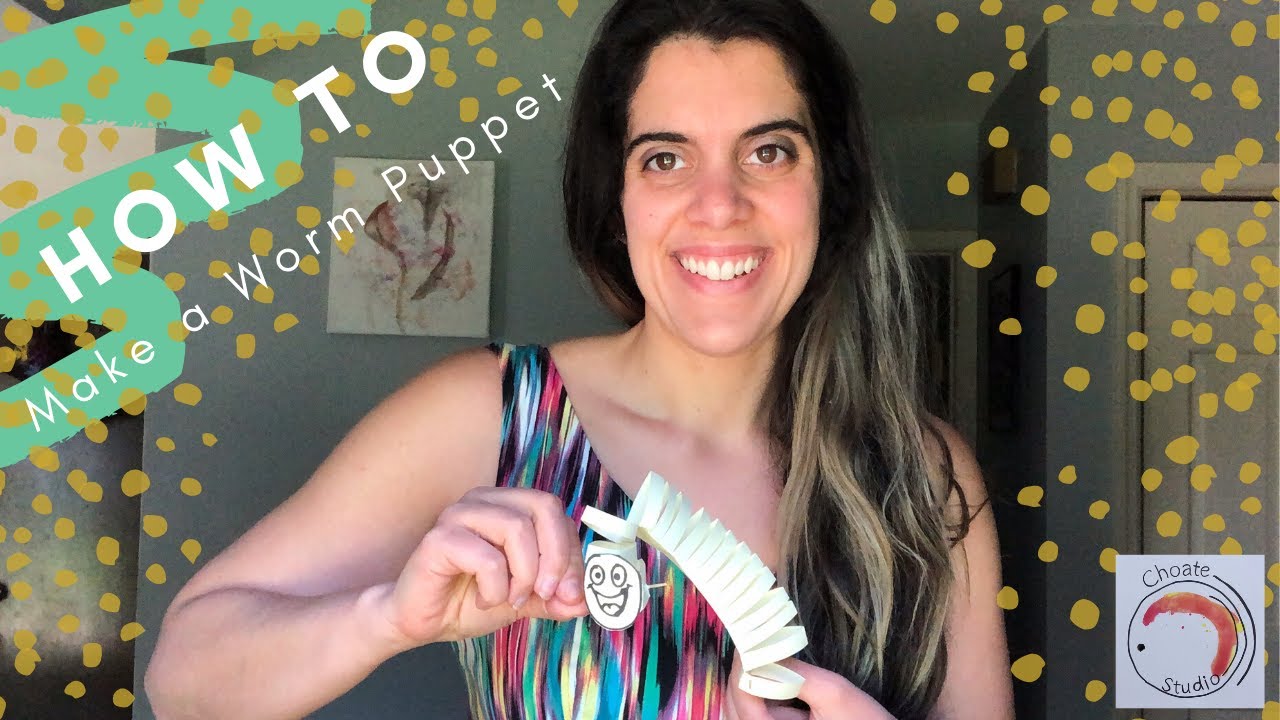 How to Make a Worm Puppet l Art with Ms. Choate | 