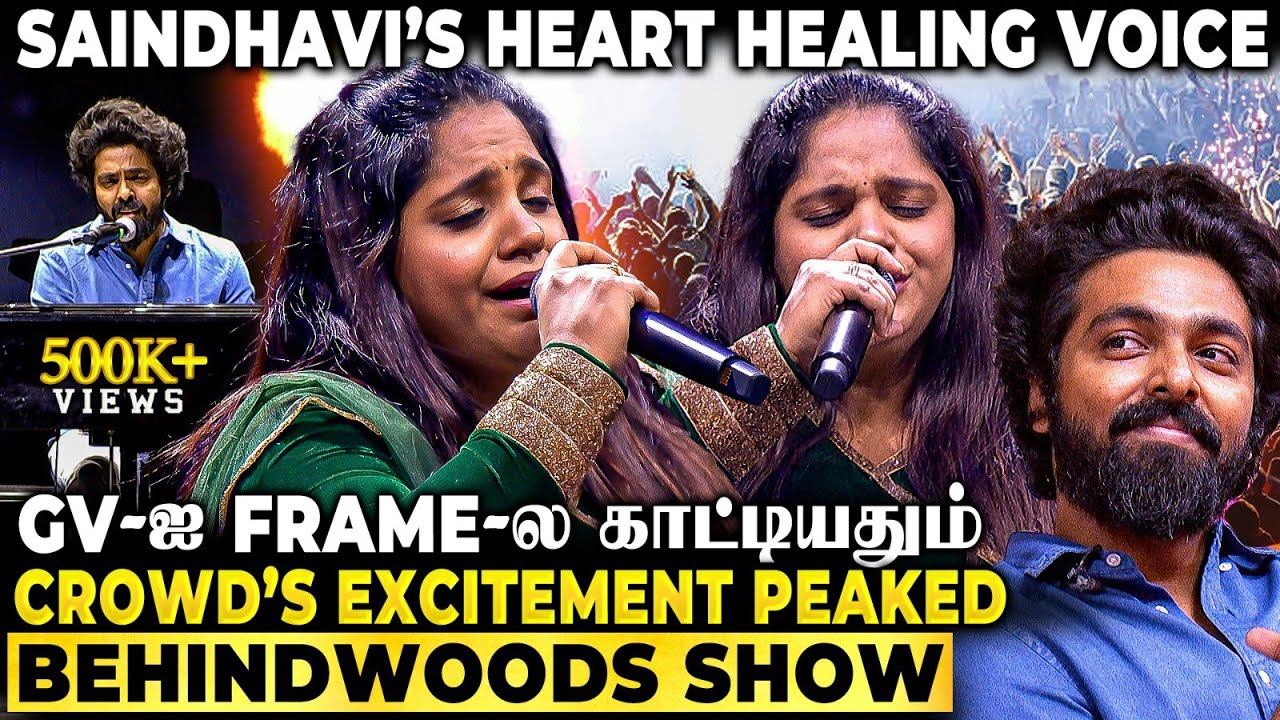 Saindhavi’s Heart Melting Performance😭GV Prakash வந்த நொடி 💫 Goosebumps😍மனசை சாச்சிபுட்டாங்க ❤️‍🩹