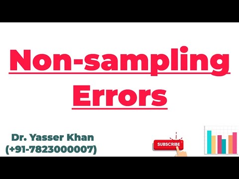 Non-sampling Errors