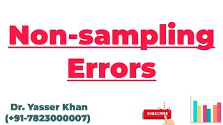 Non-sampling Errors