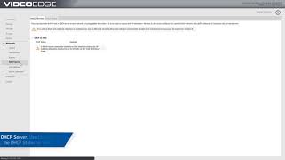 Navigating the Administration Interface  - Network Menu