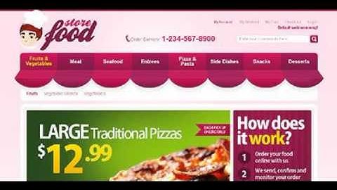 Preview White Magento Food Store Template by Hermes TMT