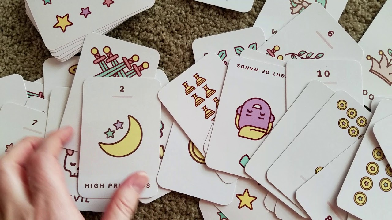 Cutest tarot deck ever ♡ Kawaii Tarot - YouTube