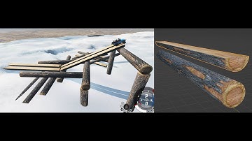 Tree Log #15 - Track Asset/DAE/Model - BeamNG