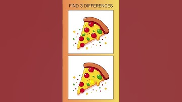 Can You Spot 3 Differences in 10 Seconds? 🔥 Pizza