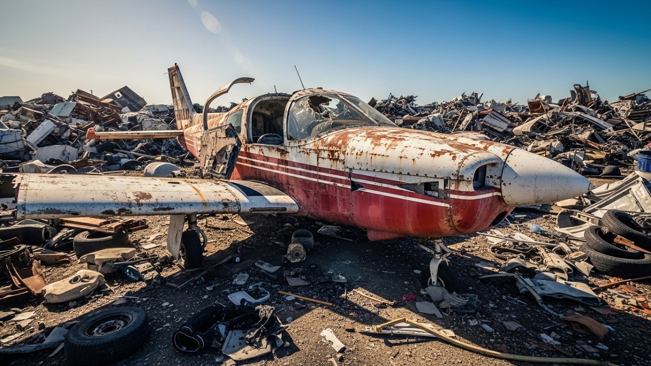 Abandoned Lancair 320 Found Rusting in Scrap Yard Restored to Life ...
