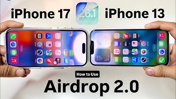 iOS 26.1 New Airdrop 2.0 - How to Use Airdrop 2.0 on iPhone 13 & iPhone 17 - Contact Share iOS 26.1