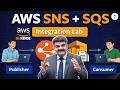 Day 458 AWS SNS SQS Integration Step By Step Hands On Lab AWS SNS AWS SQS In Hindi