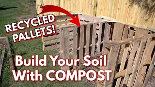 The biggest compost bins I’ve ever built! GOOD COMPOST = GOOD SOIL