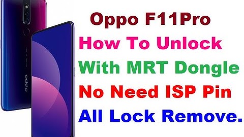 Oppo F11 Pro Reset Lock With MRT V5.35.All Lock Remove Sucessfully Unlocked.