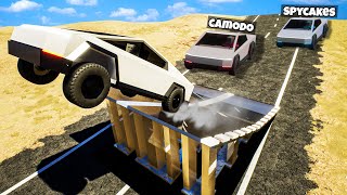 Insane Brick Rigs Jump Race in The Desert!