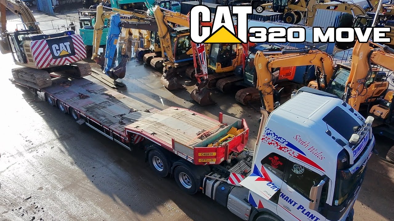 Перемещение CAT 320 в Линкольн