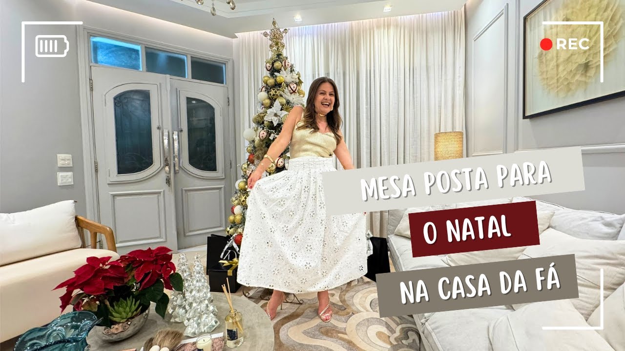 Mesa Posta para o Natal na Casa da Fá