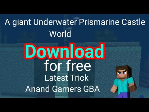 Best Minecraft underwater prismarine Castle by Anand Gamers GBA. - YouTube
