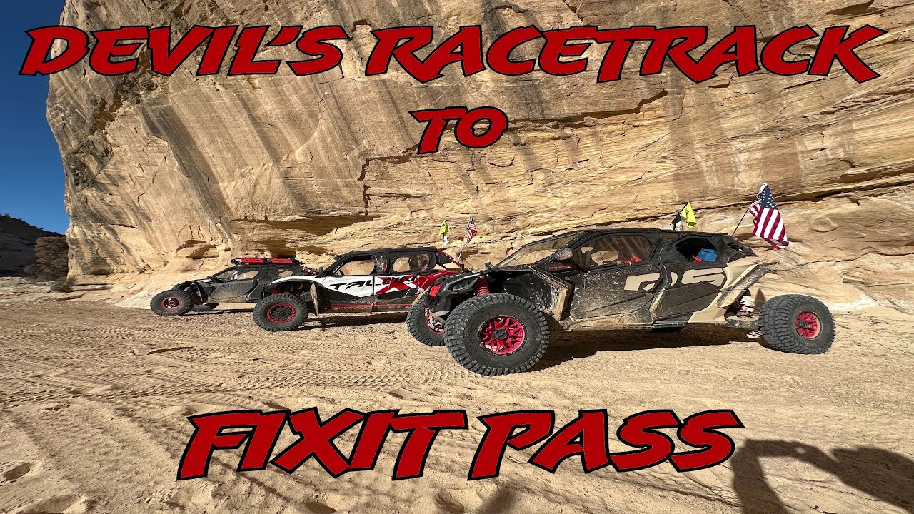 Devil's Race track to Fixit Pass San Rafael Swell, Cam Am X3 Max, Honda Talon