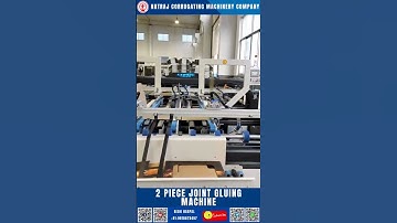 2 Piece Joint Gluing Machine | Nagpal Industries | Natraj Corrugation Machinery