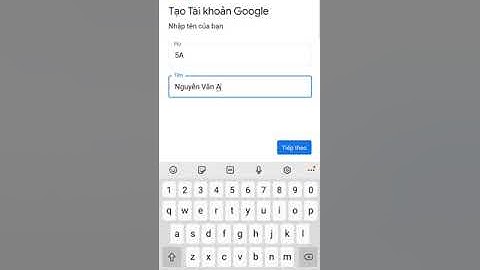 Cách lập google gmail trên điện thoại